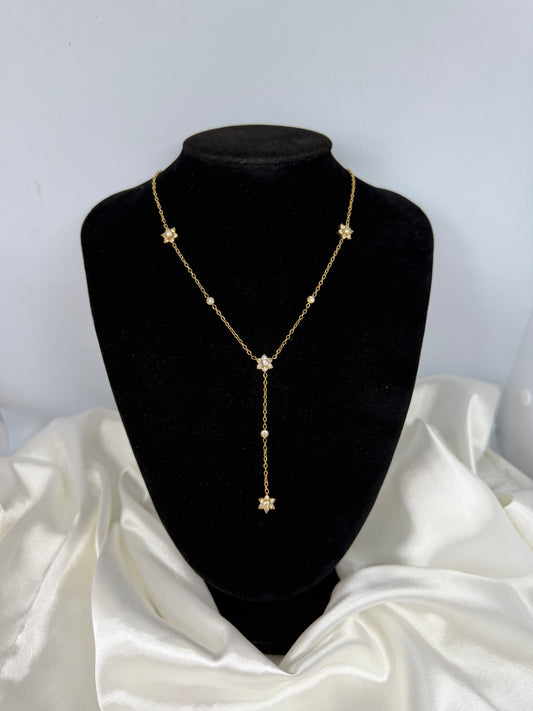 Collier Y fleur