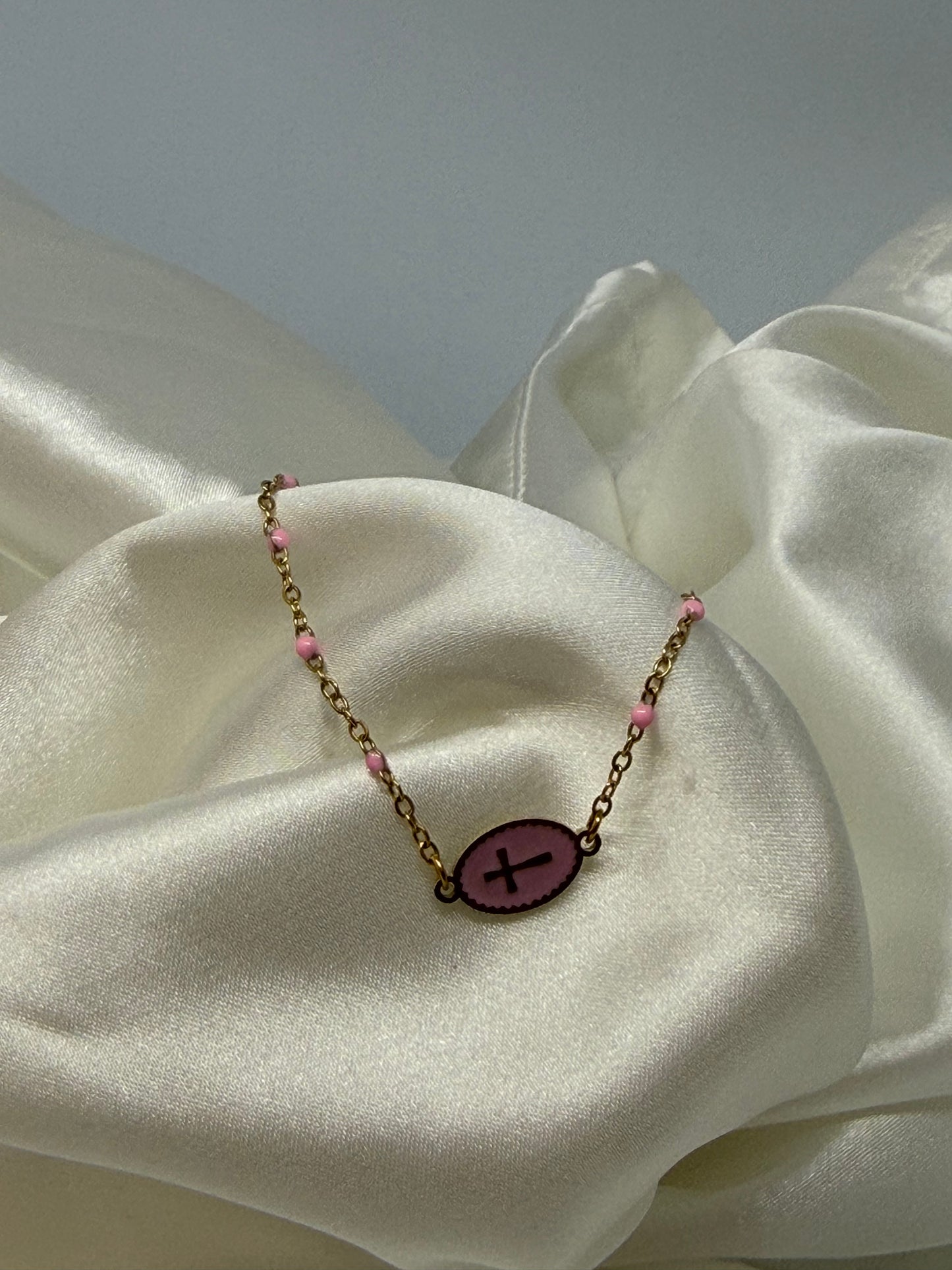 Bracelet chrétien perlé