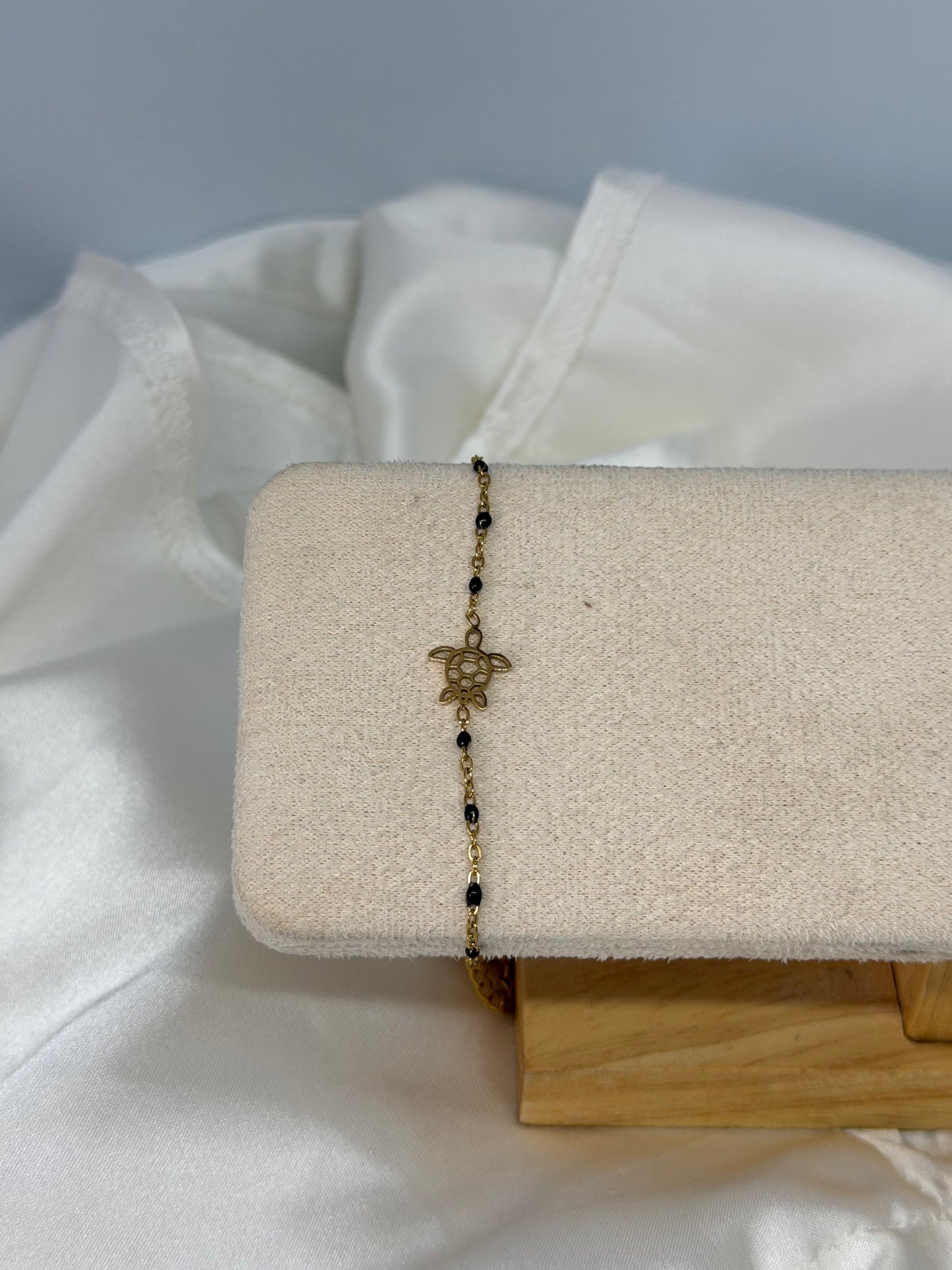 Bracelet tortue perlé