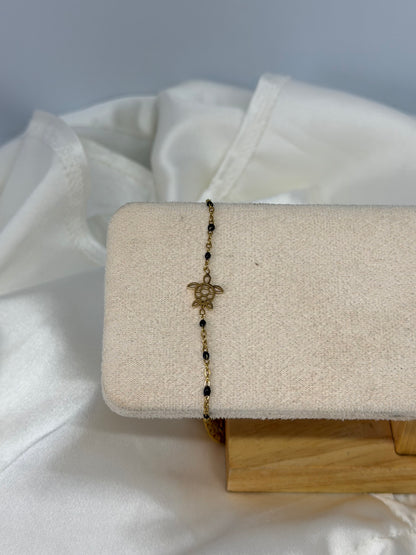 Bracelet tortue perlé
