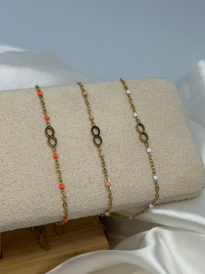 Bracelet infini perlé