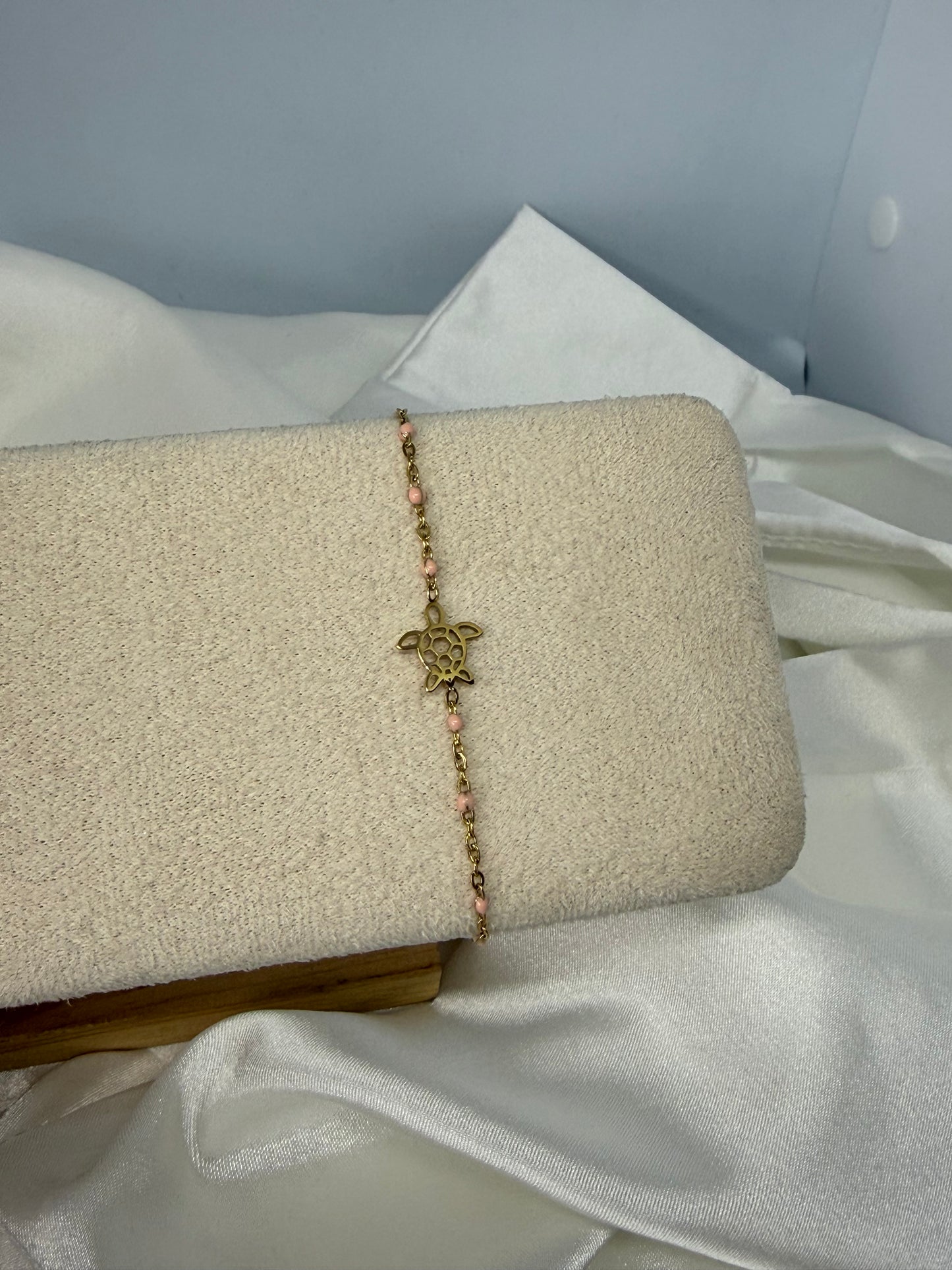 Bracelet tortue perlé