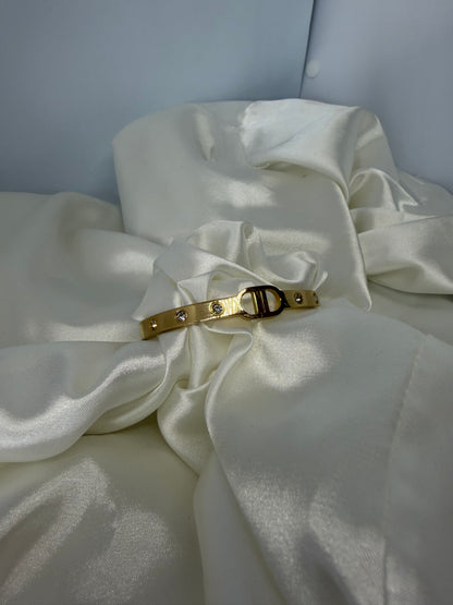 jonc maille gros diamant
