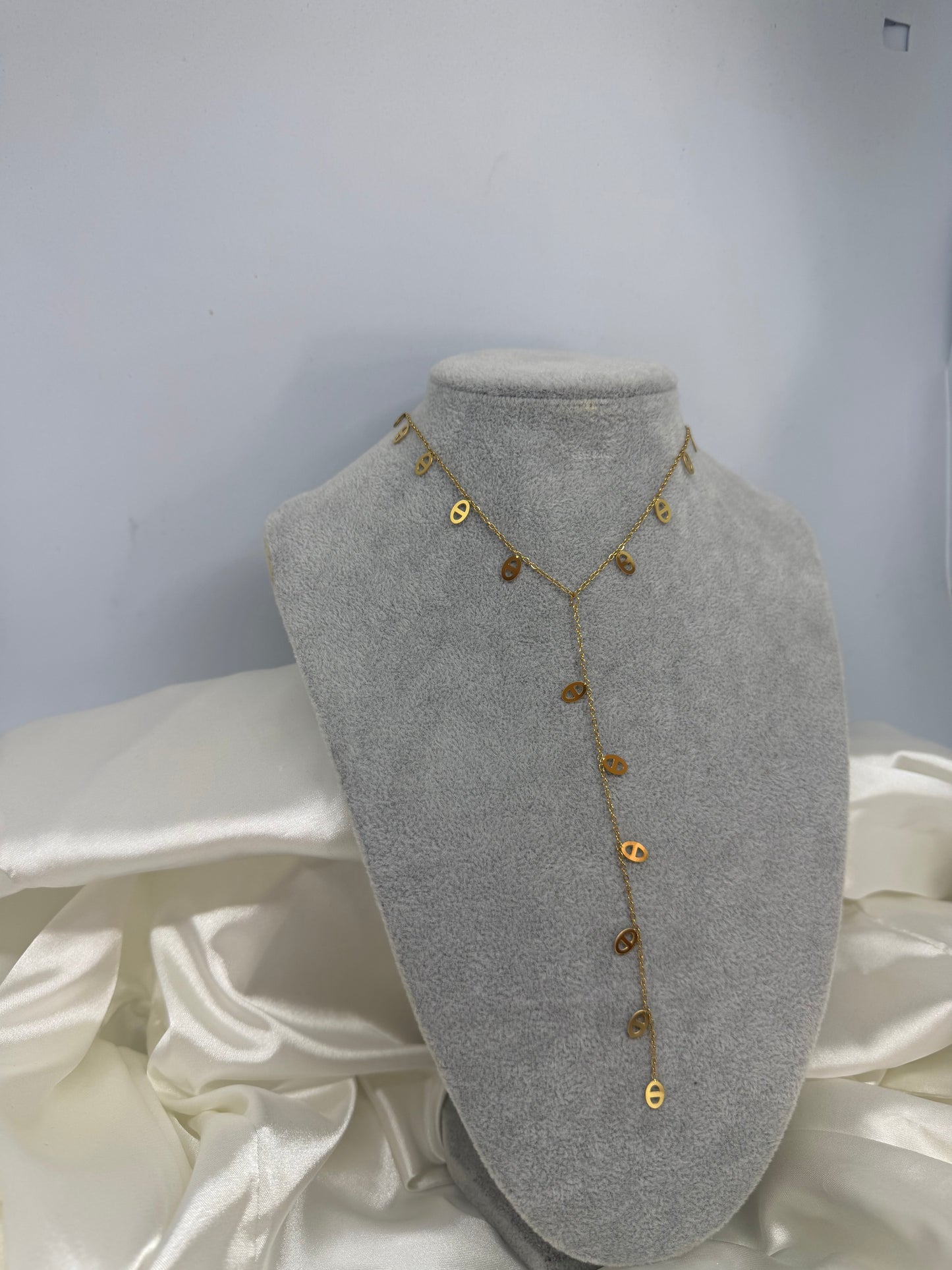 Collier Y mini maille