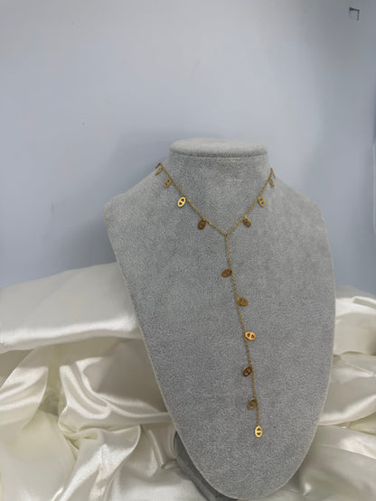 Collier Y mini maille