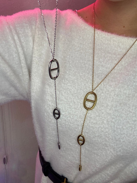 Sautoir triple maille