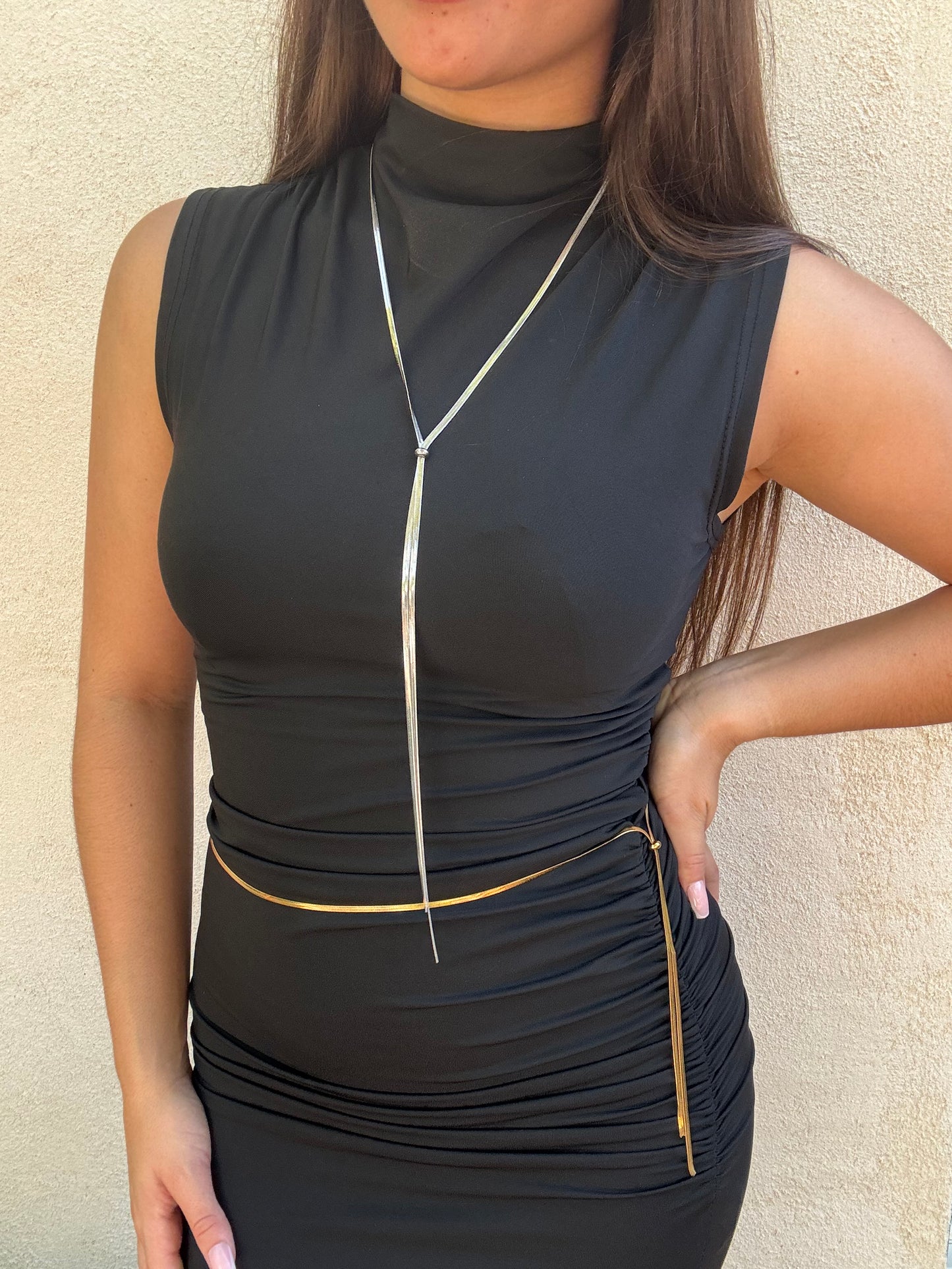 Sautoir ceinture serpentin