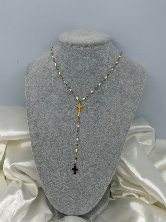 Collier Y croix