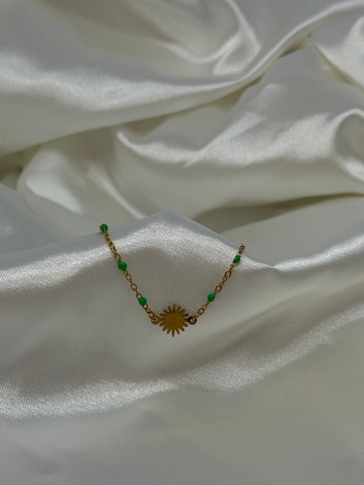 Bracelet soleil perlé