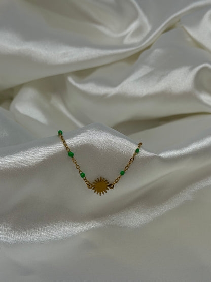 Bracelet soleil perlé