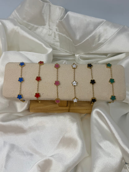 Bracelet petite fleur coloré