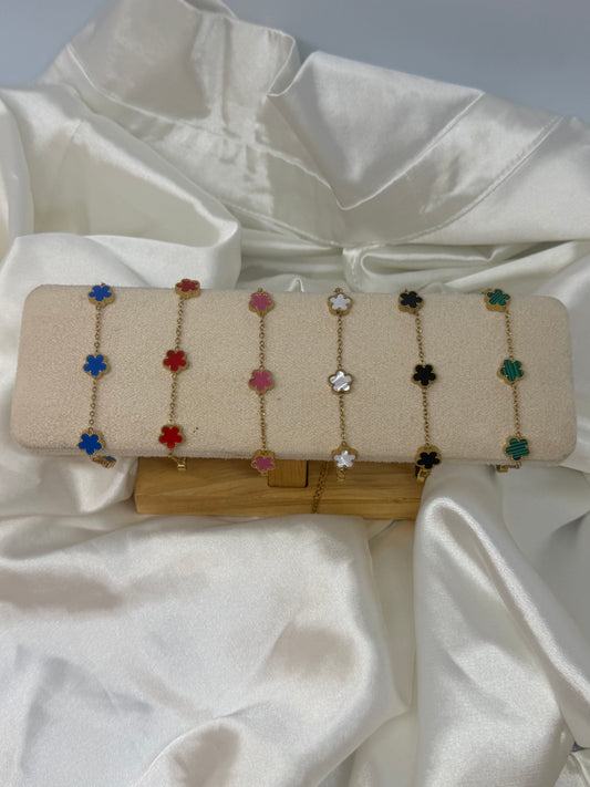 Bracelet petite fleur coloré