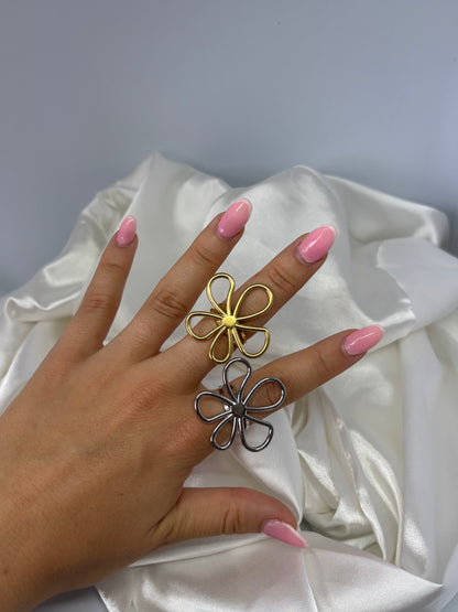 Grosse bague marguerite