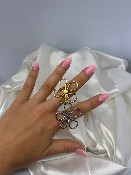 Grosse bague marguerite