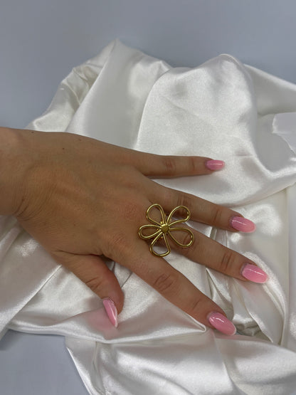 Grosse bague marguerite