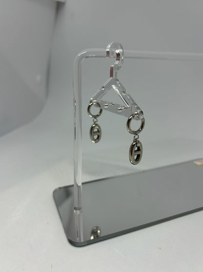 Boucles d'oreilles breloque maille