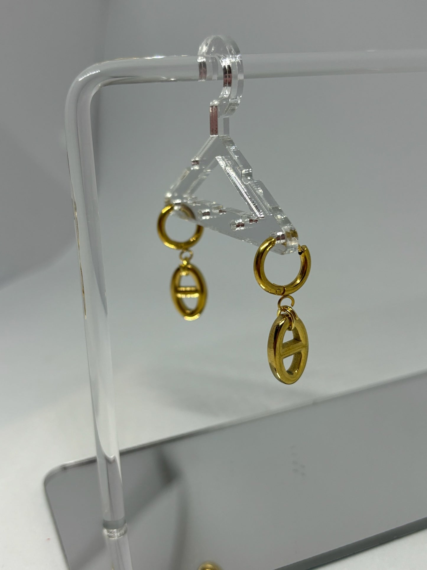 Boucles d'oreilles breloque maille