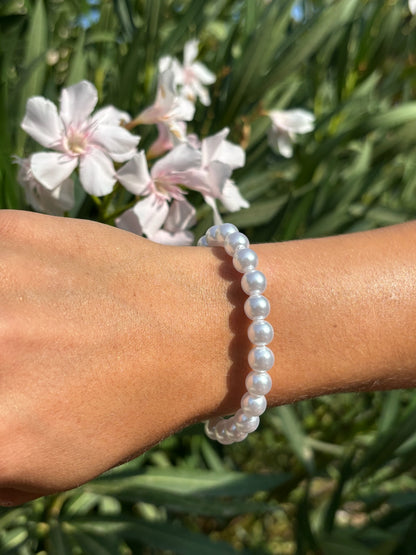 Bracelet en perle blanc