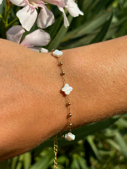 Bracelet fleur coquillage