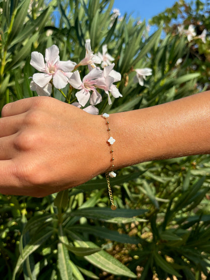 Bracelet fleur coquillage