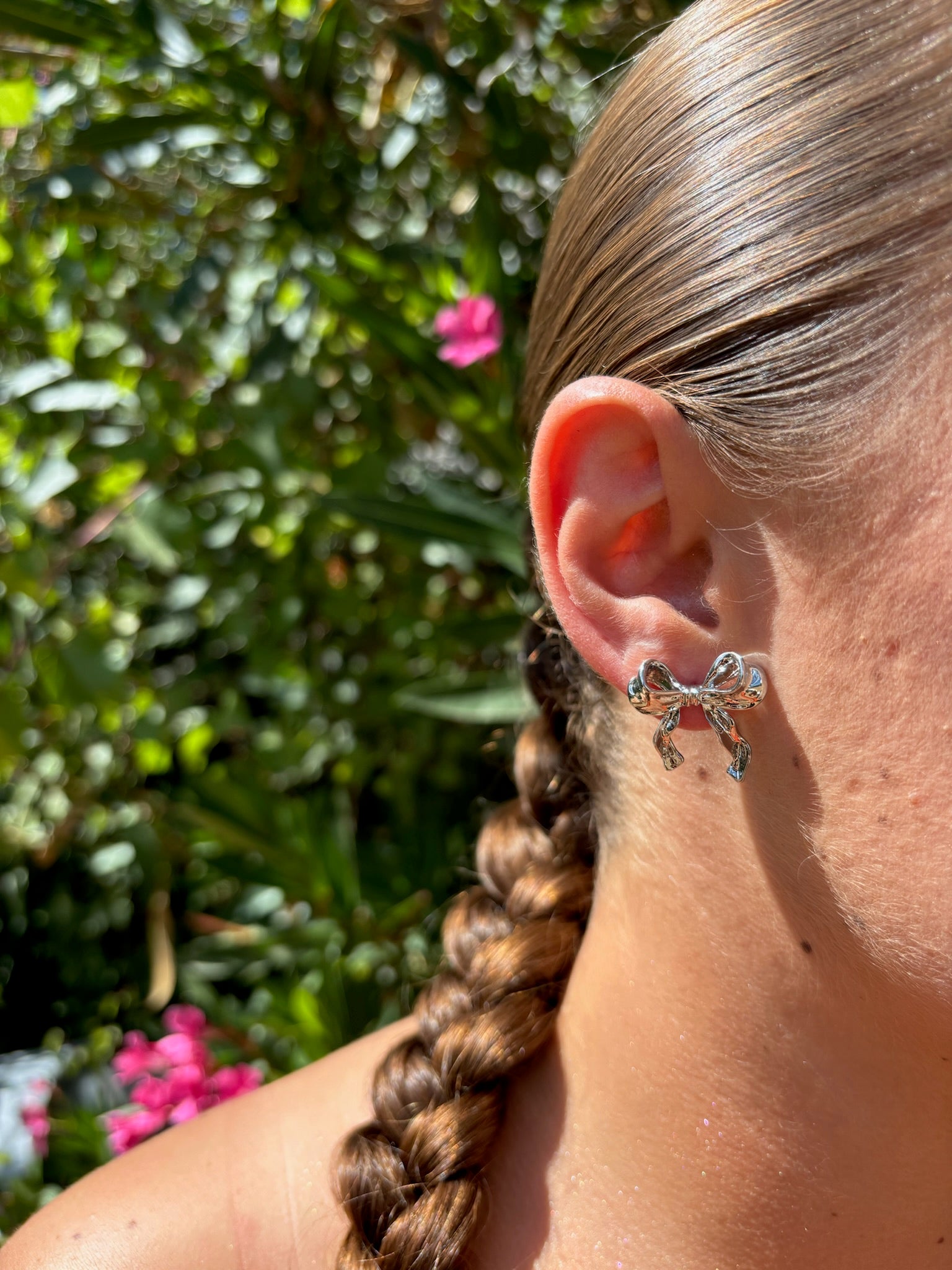 Boucles D'oreilles éventail En Fleurs Stabilisées, Bijou Bohème, Neus - Paris