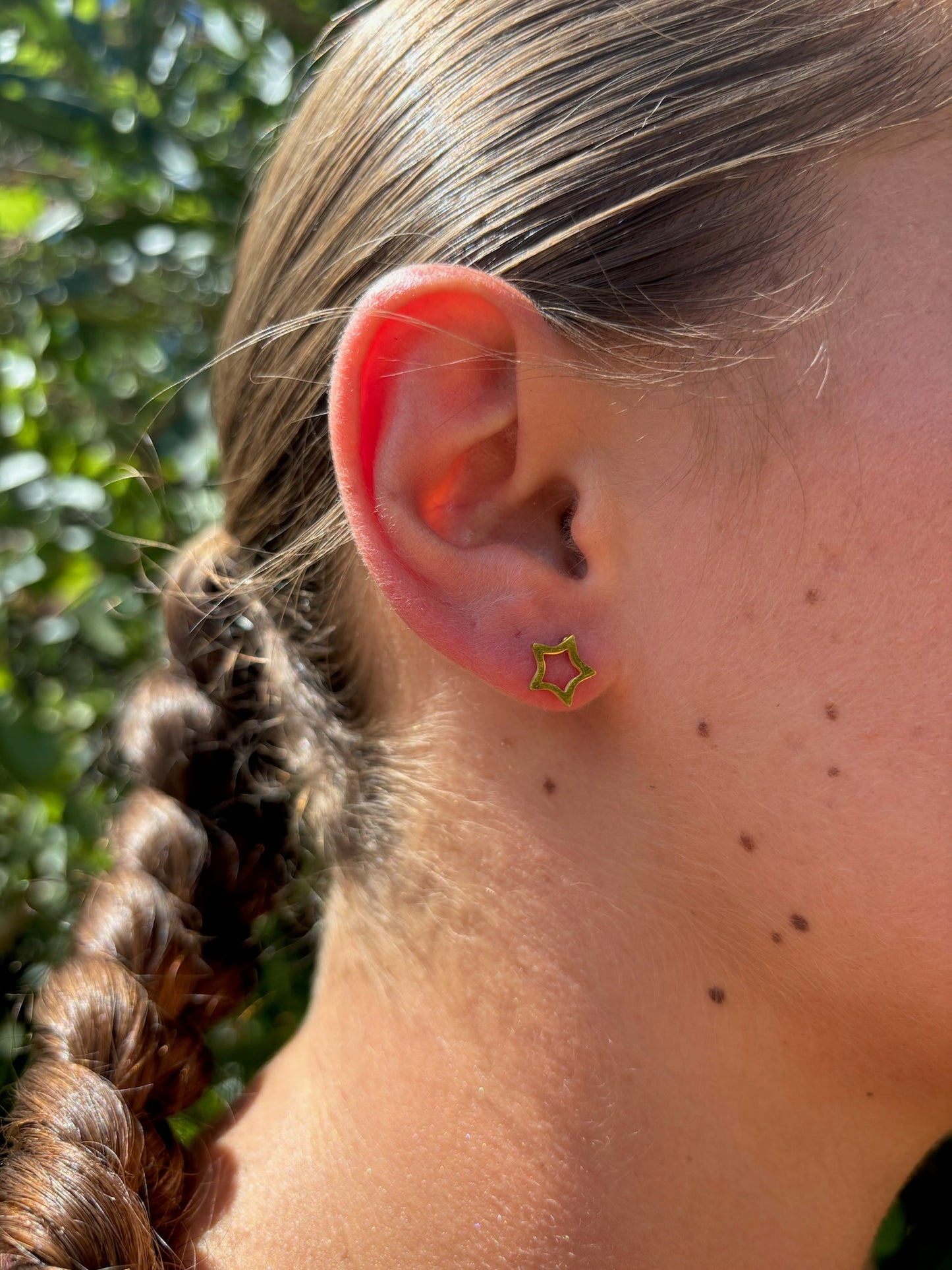 Boucles d'oreilles étoile vide