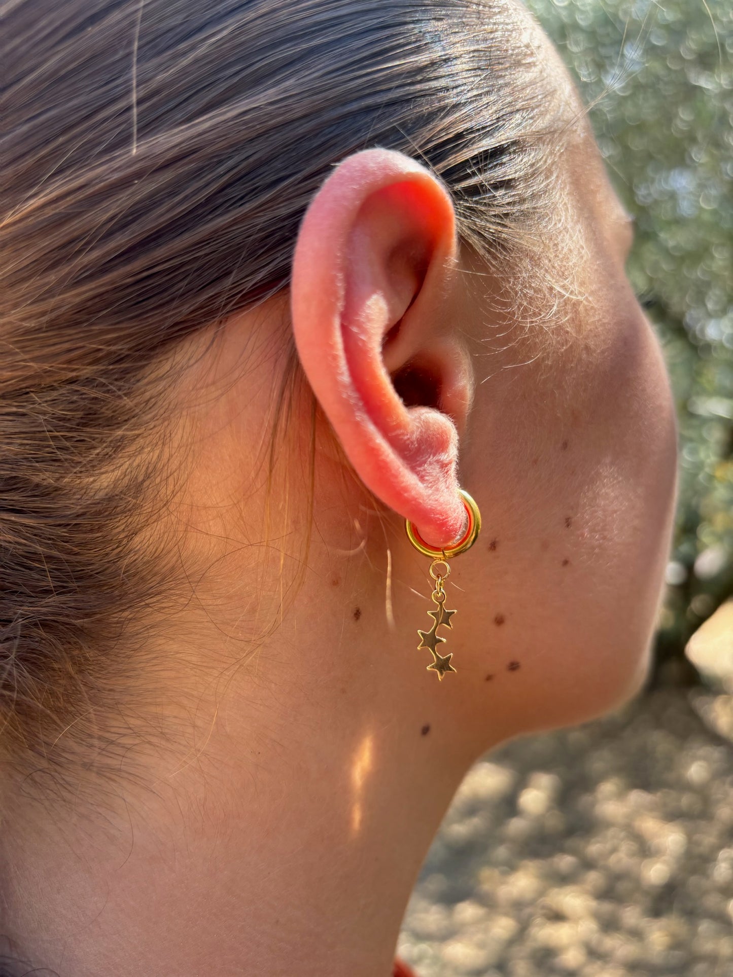 Boucles d'oreilles breloque pluie d'étoile